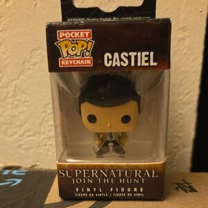 Funko Pocket Pop! Keychain - Castiel with Brown Coat